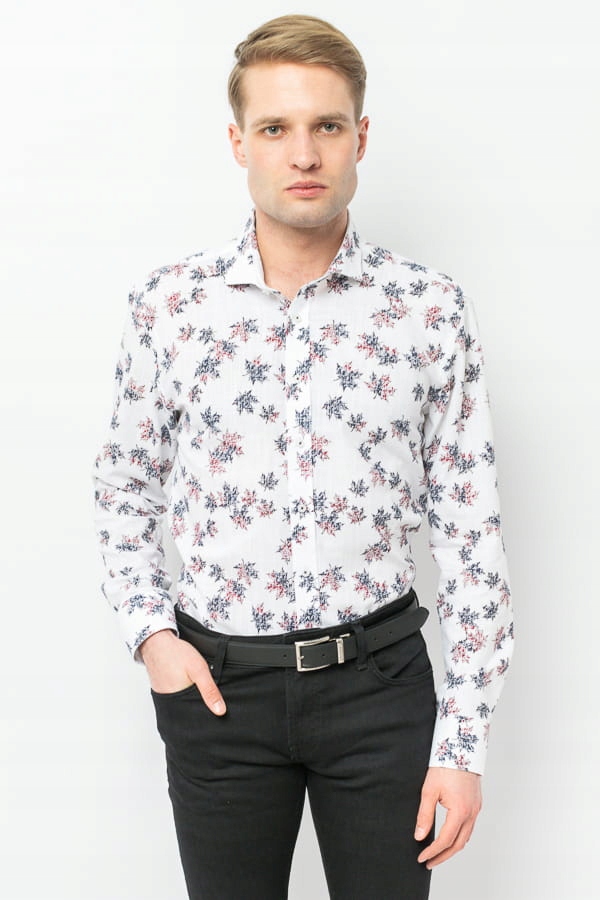 Pánská Košile DI Selentino S Lístečky Vancouver Classic Shirt: 44