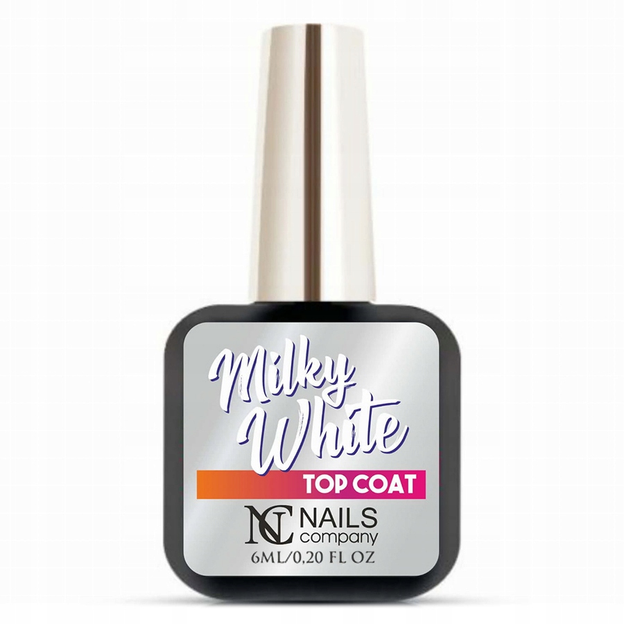 

Nails Company Milky White Top Coat Do Hybryd 6 ml