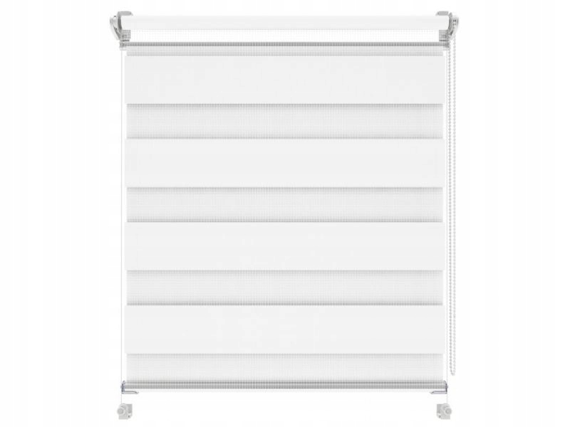 

Roleta 113x220 Żaluzja Dzień Noc biała szara siwa