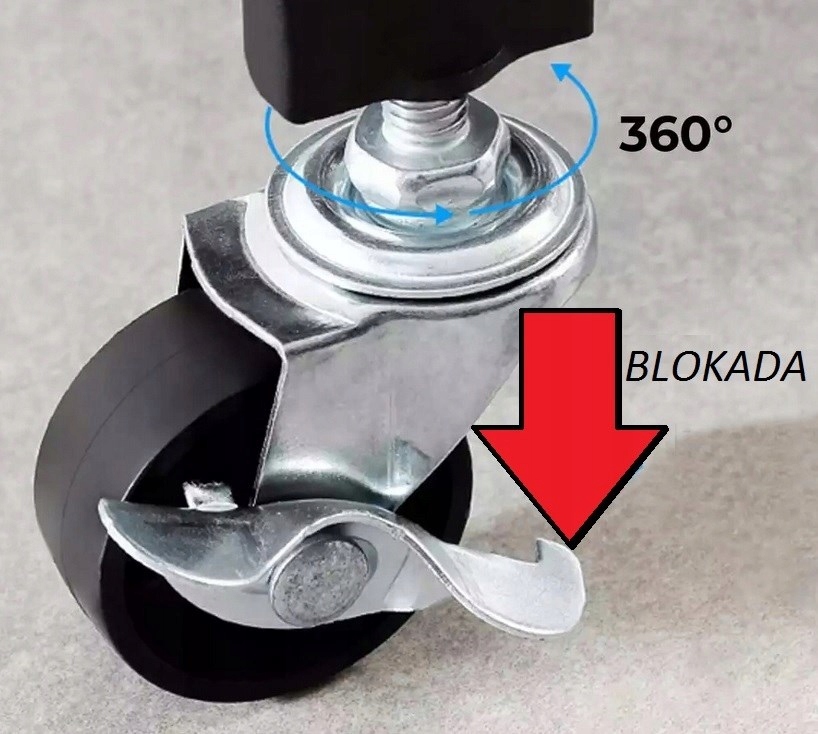 REGAŁ METALOWY MAGAZYNOWY GARAŻOWY WARSZTATOWY SKŁADANY Z PÓŁKAMI KÓŁKA Marka VMP