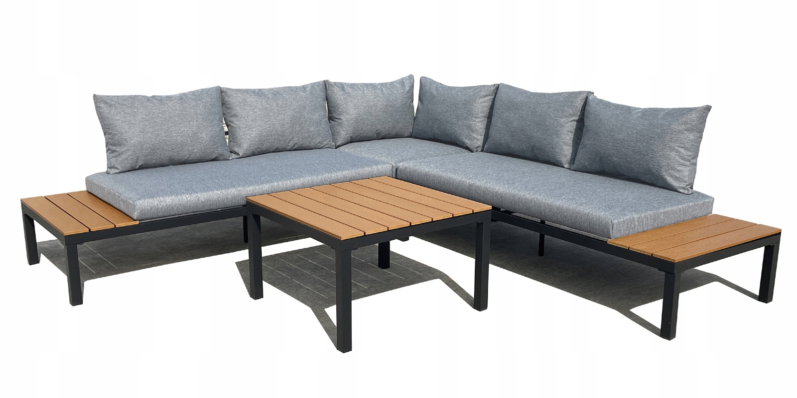

Zestaw Mebli Ogrodowych Narożnik Sofa Stolik 5OSÓB
