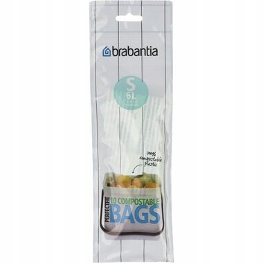 Levně Brabantia PerfectFit Type S Kompostovatelné pytle na odpadky 6 l