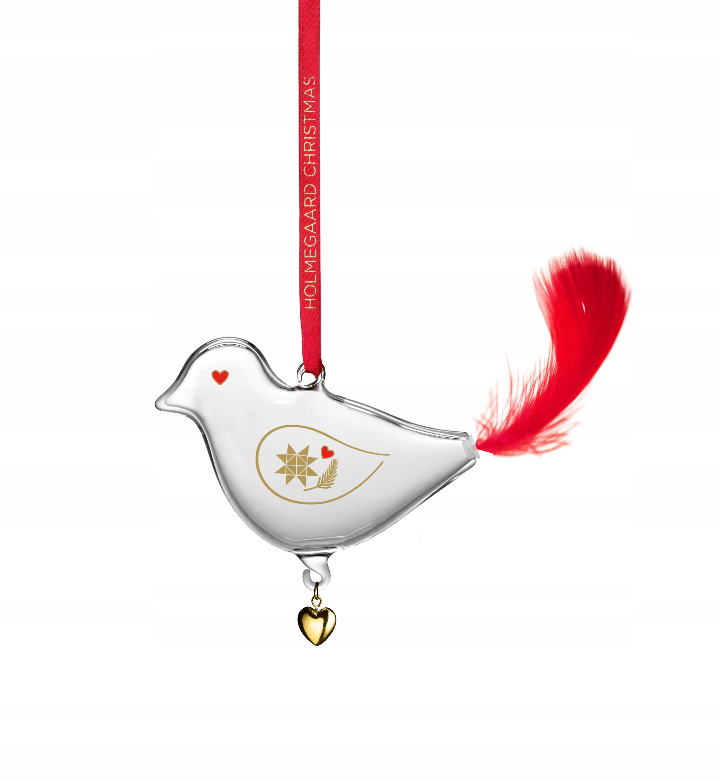 Holmegaard Christmas 2024 Vánoční Koule Vánoční přívěsek Ptáček
