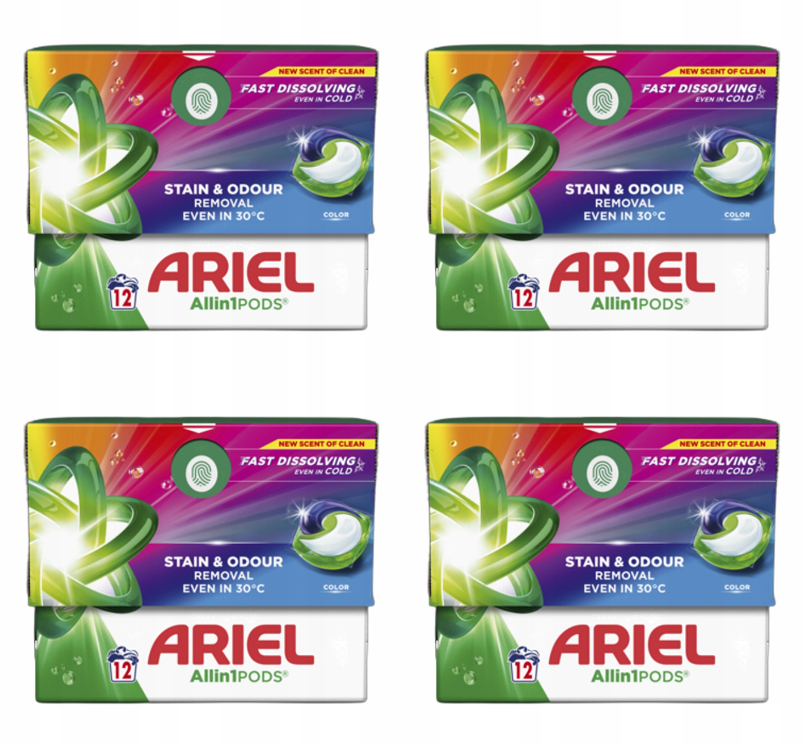 Ariel Allin1 Pods Color Kapsle na praní, 12 praní X4