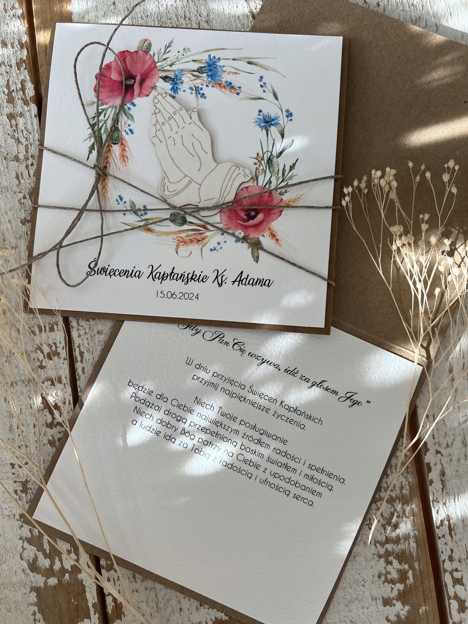 Přání ke kněžskému svěcení pro kněze máky personalizovaný pr