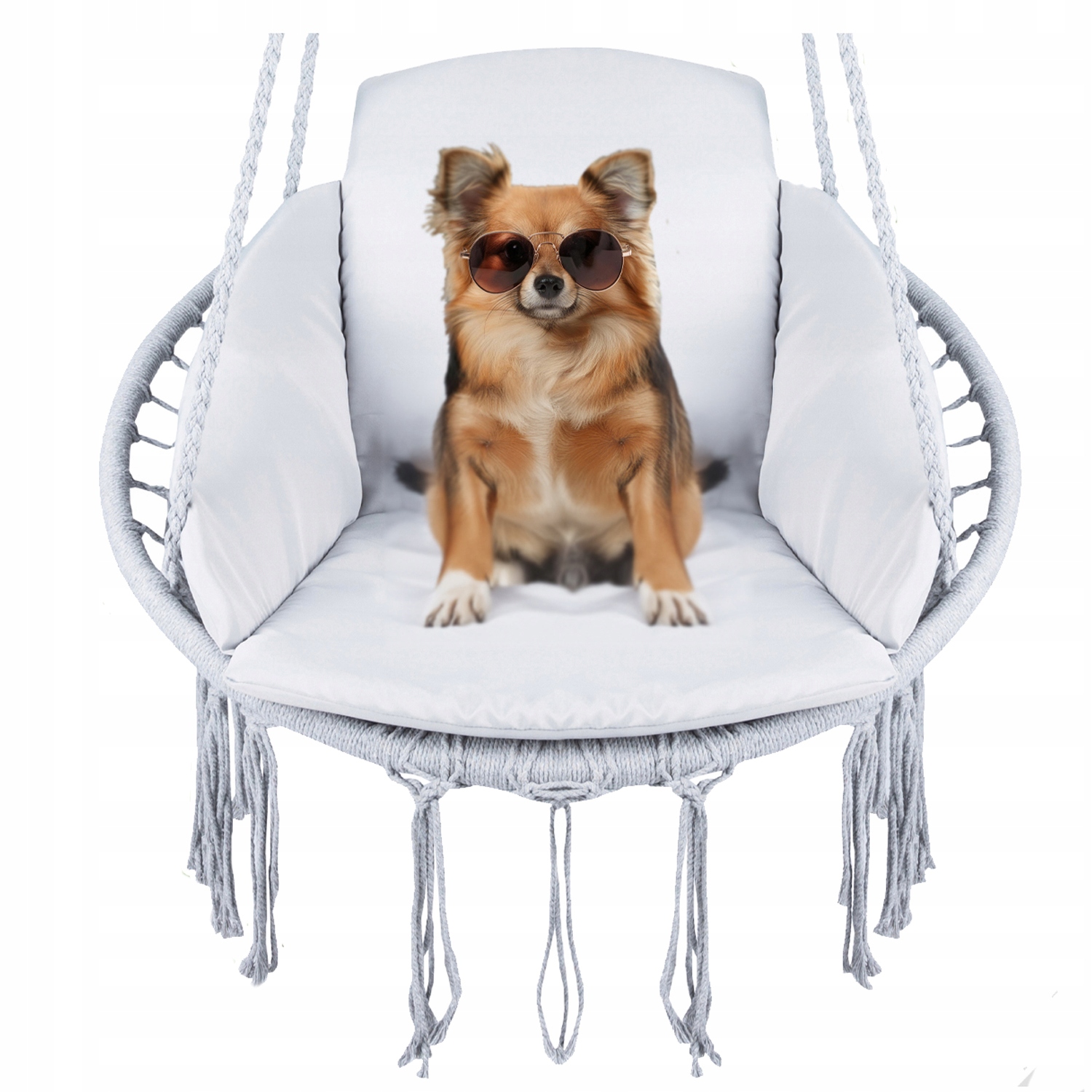 Brazilské Křeslo Houpačka Zahradní Houpací Síť Čapí Hnízdo 150 Kg Polštář