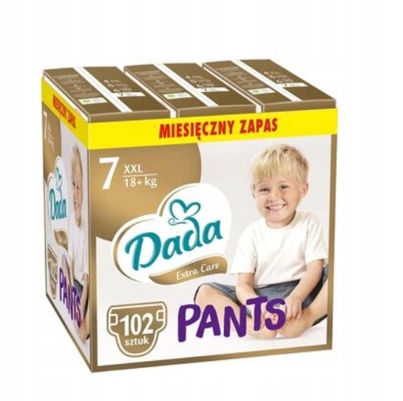 Pieluchomajtki Dada Extra Care Rozmiar 7 102 szt.