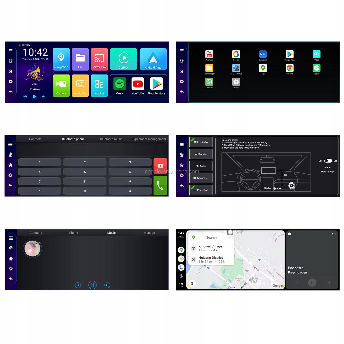 Wideorejestrator Android Nawigacja Kamera Monitor Kod producenta HE50X