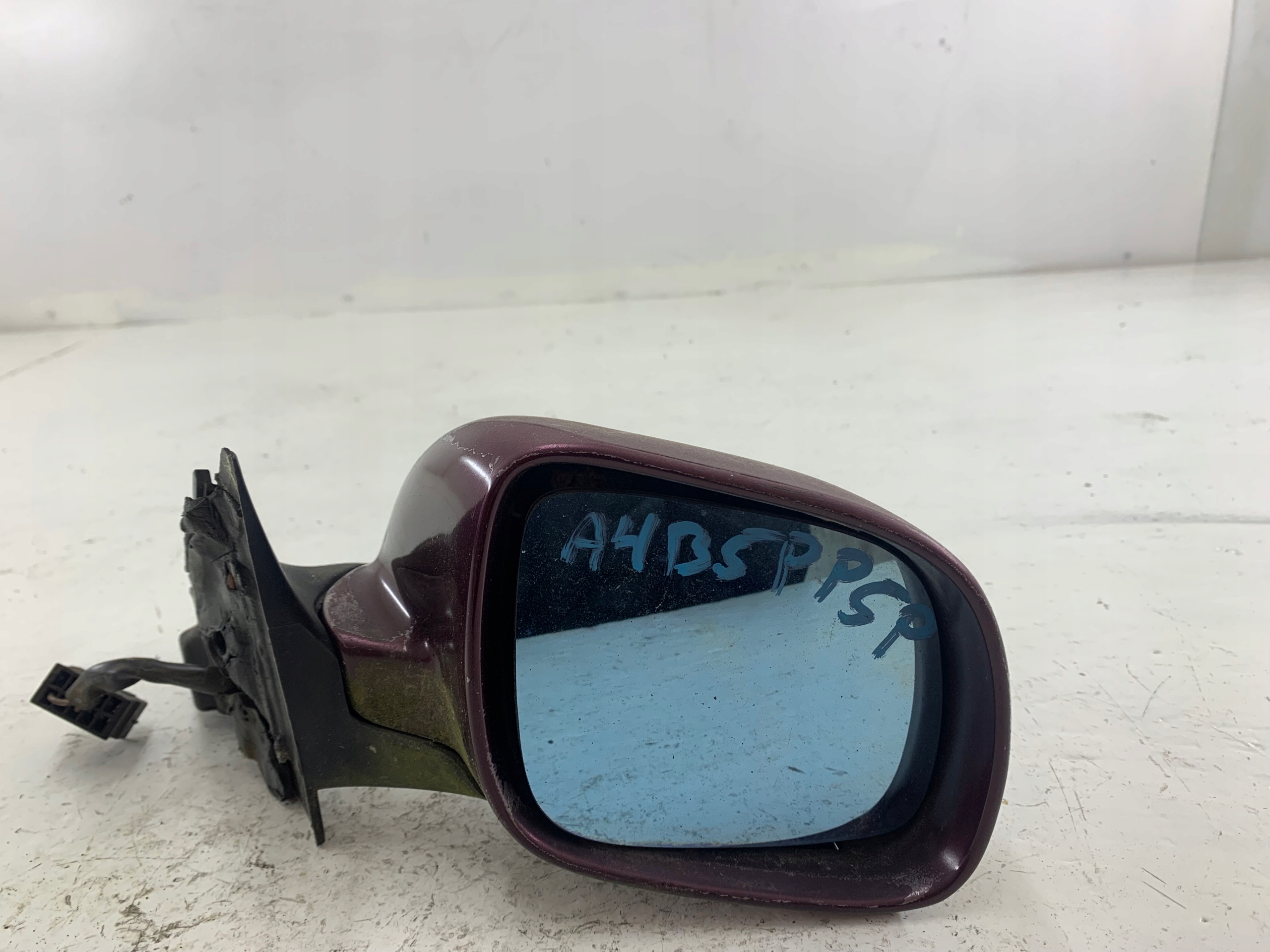 AUDI A4 B5 mirror right 5 PIN claret