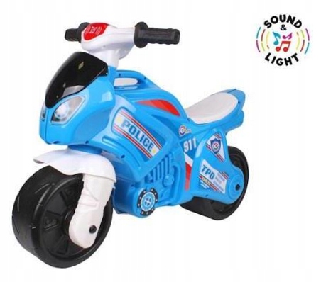 Jeździk Motor Biegowy Rowerek Motorek 71CM Dźwięk