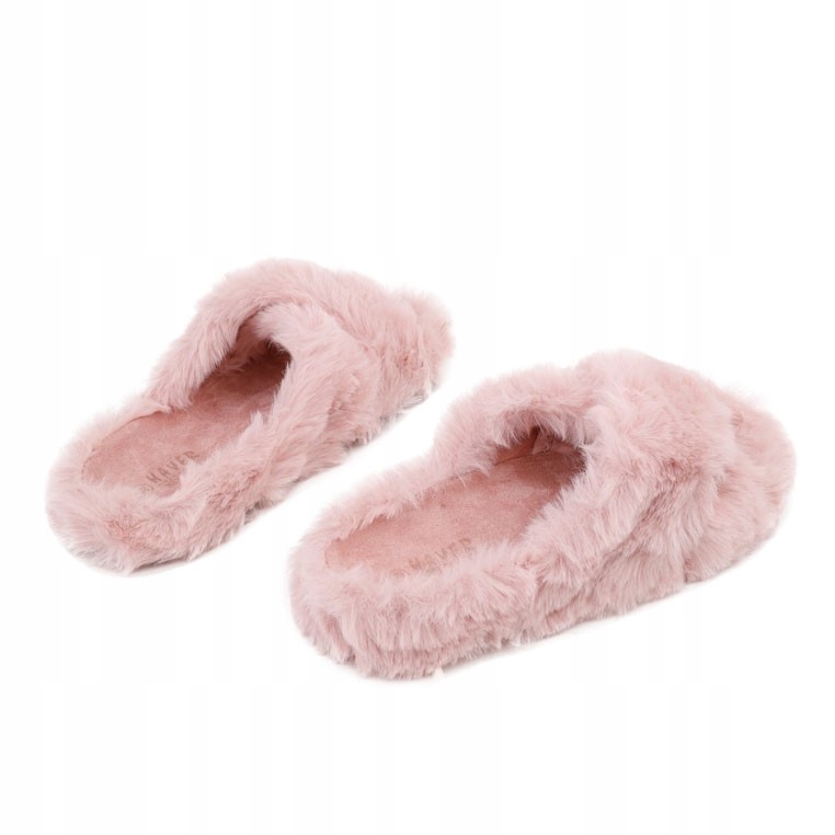 

Klapki futrzane różowe 12 James 38 Różowy