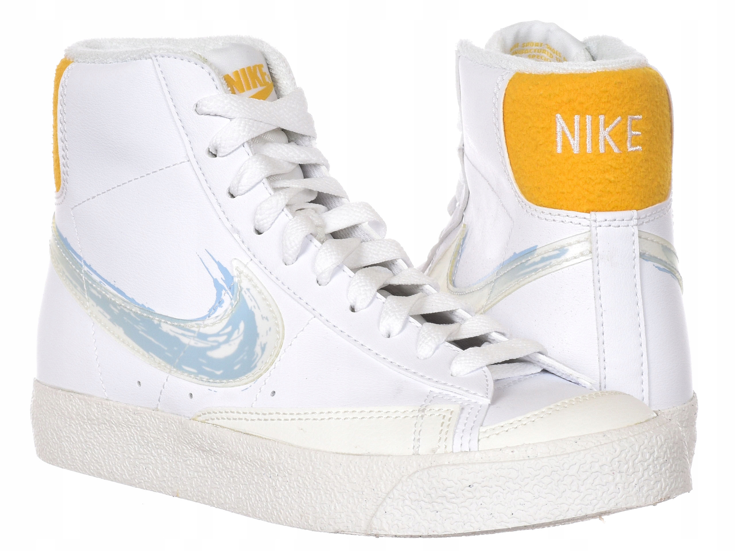Buty Nike Blazer Mid '77 Gs DX3070-100 białe wysokie młodzieżowe