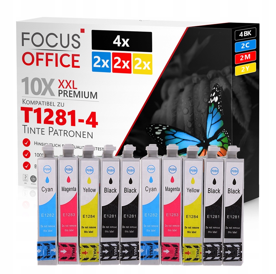 

10x Tusz Drukarki Epson Stylus S22 SX125 SX130