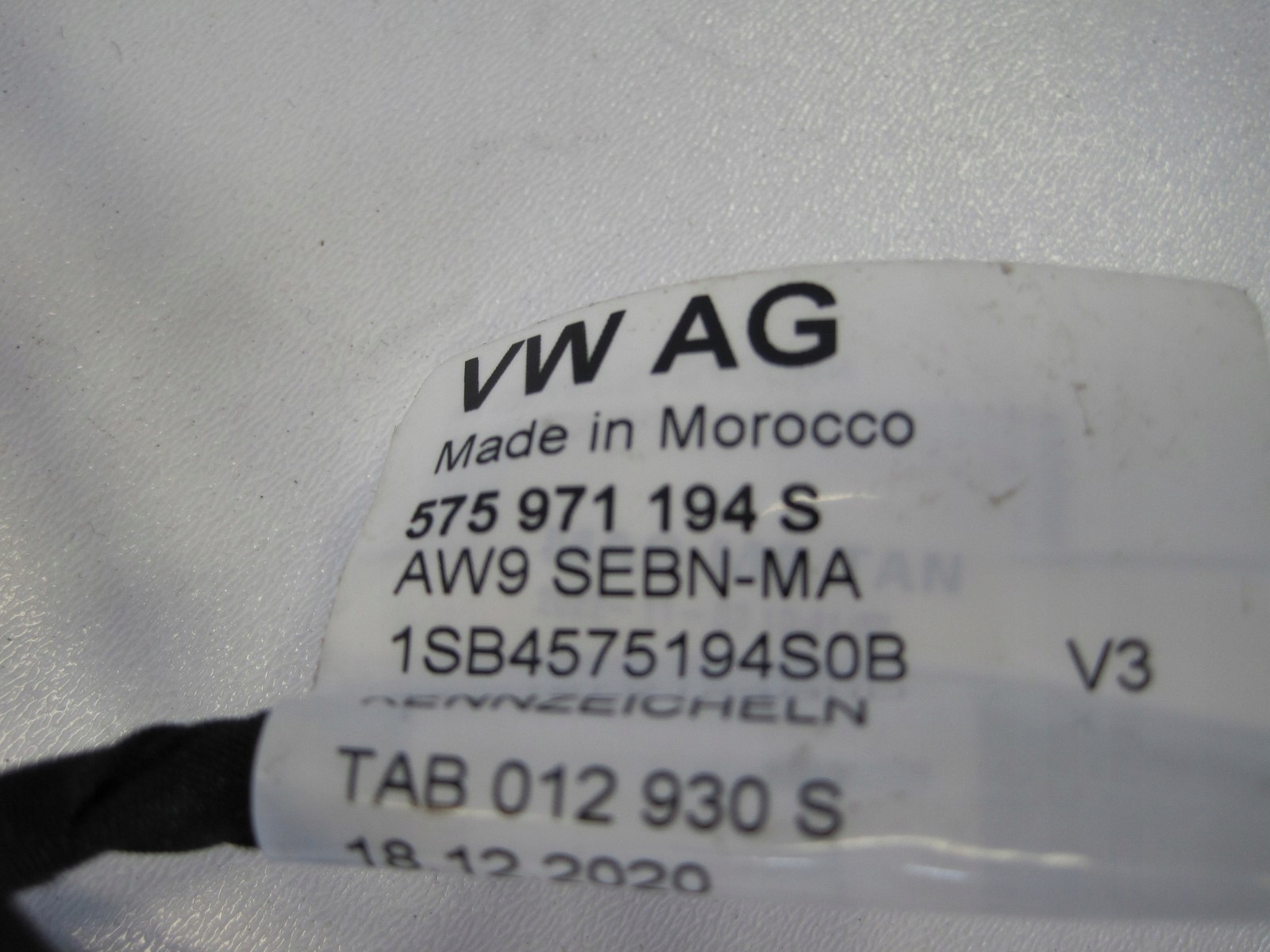 cablaggio cablaggio Paraurti Anteriore SEAT ATECA 575 575971194S