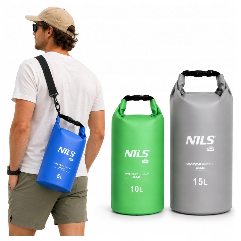 Zestaw Worków Wodoodpornych Wodoszczelnych Turystycznych Dry Bag 3 szt.