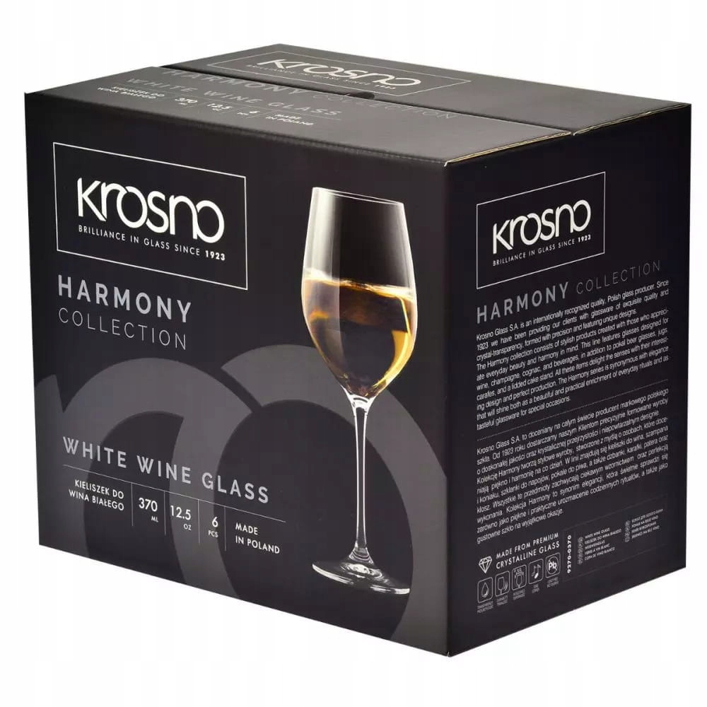 Kieliszki do wina białego KROSNO Harmony 370 ml Marka Krosno