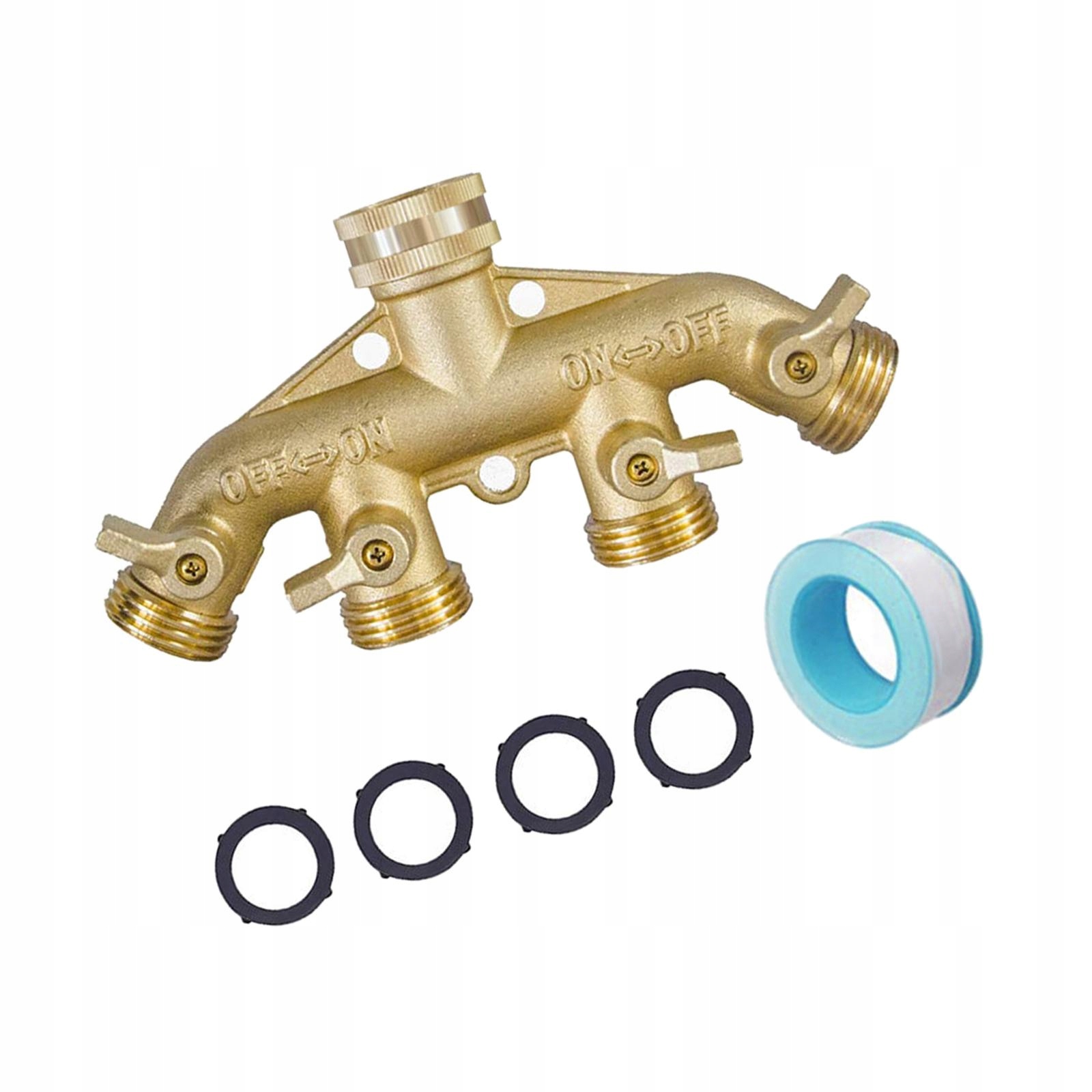 Garden Hose Splitter 3/4" Thread Connector Tap