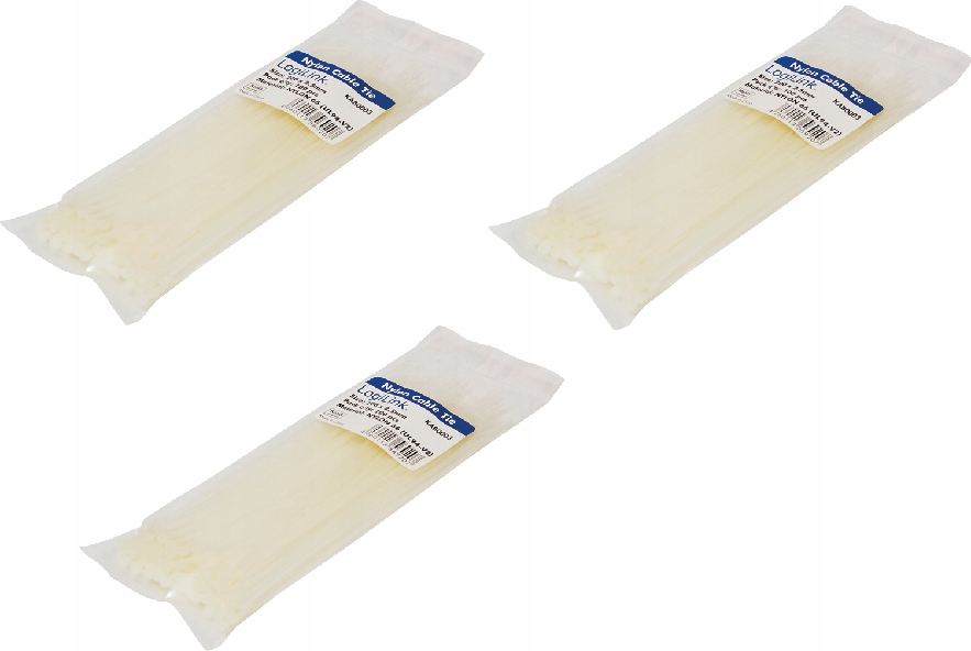 

Opaski zaciskowe 100 szt. 15 cm trytytki nylon x3