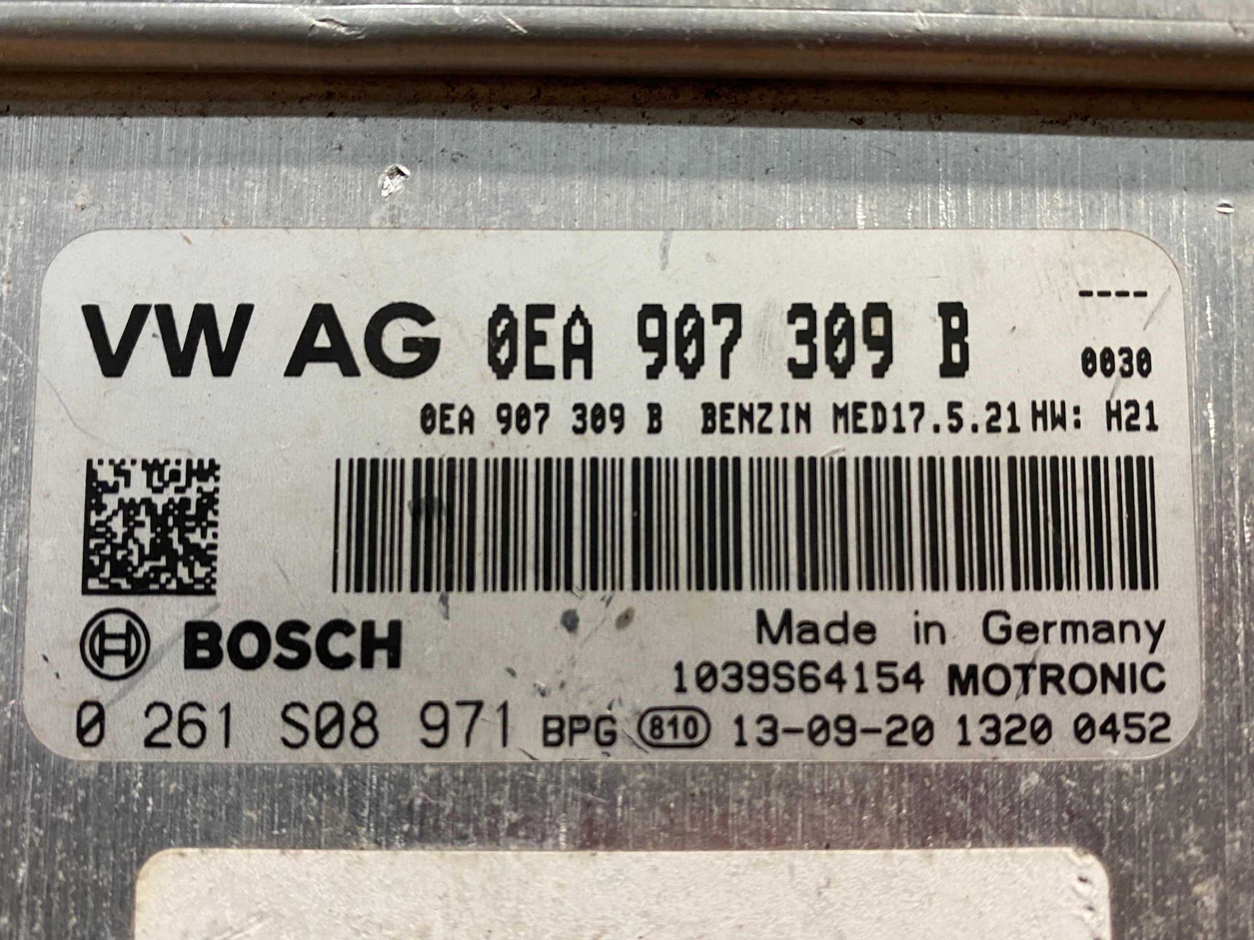 AUDI VW control unit of the engine 0EA907309B