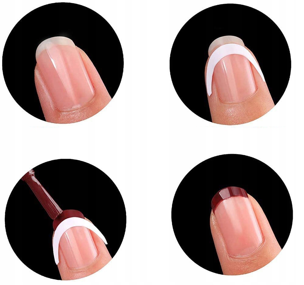 PASKI NAKLEJKI DO FRENCH MANICURE SAMOPRZYLEPNE 48szt Liczba sztuk 1 szt.