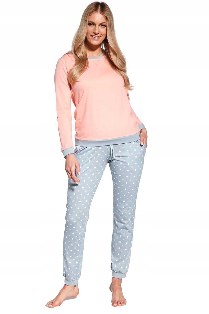 Cornette Dámské bavlněné pyžamo s dlouhým rukávem Meggie 634/60 S
