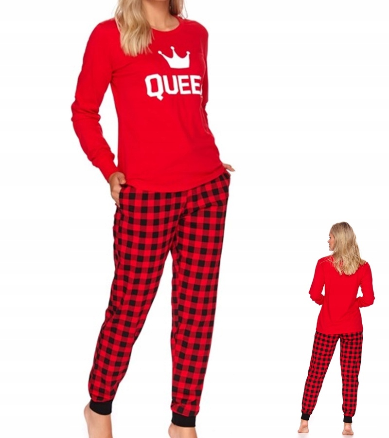 Dámské pyžamo Doctor Nap 9748 L 40 Červená