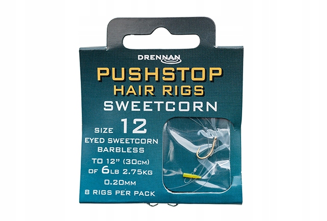 Przypony Pushstop Hair Rigs 0,20mm Hak 16 Drennanv