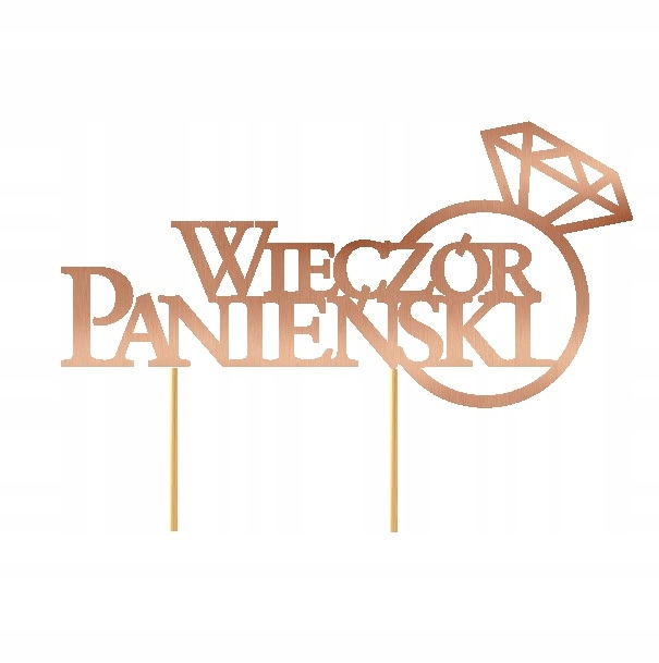 

Topper na tort dekoracja Wieczór Panieński Bride