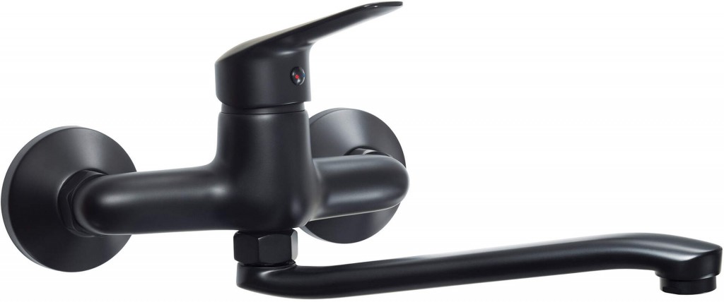 Boro čierny Nástenná drezová batéria (BMO_N80M) /sm/