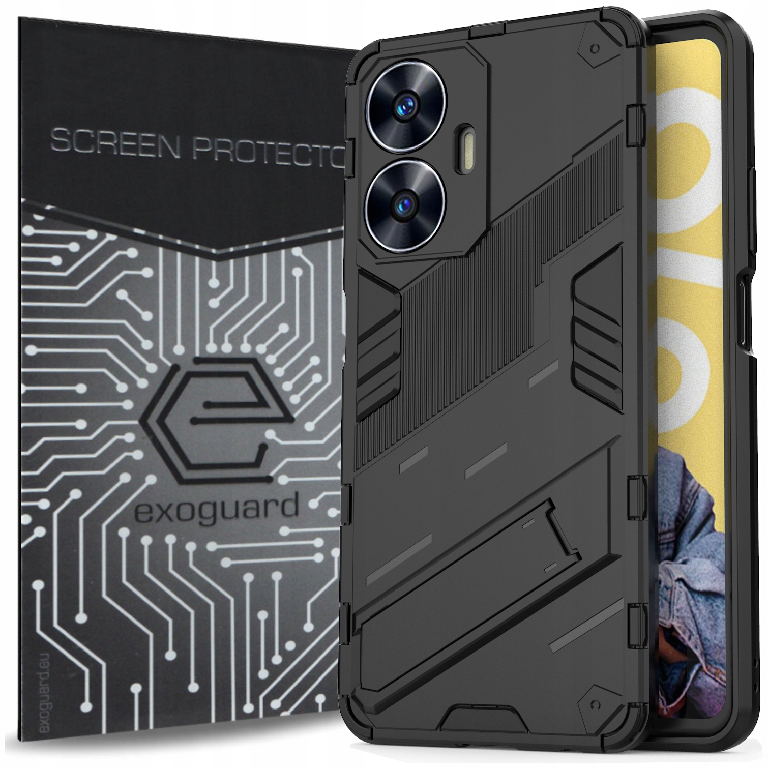 

Case Etui Pancerne Obudowa+szkło do Realme C55