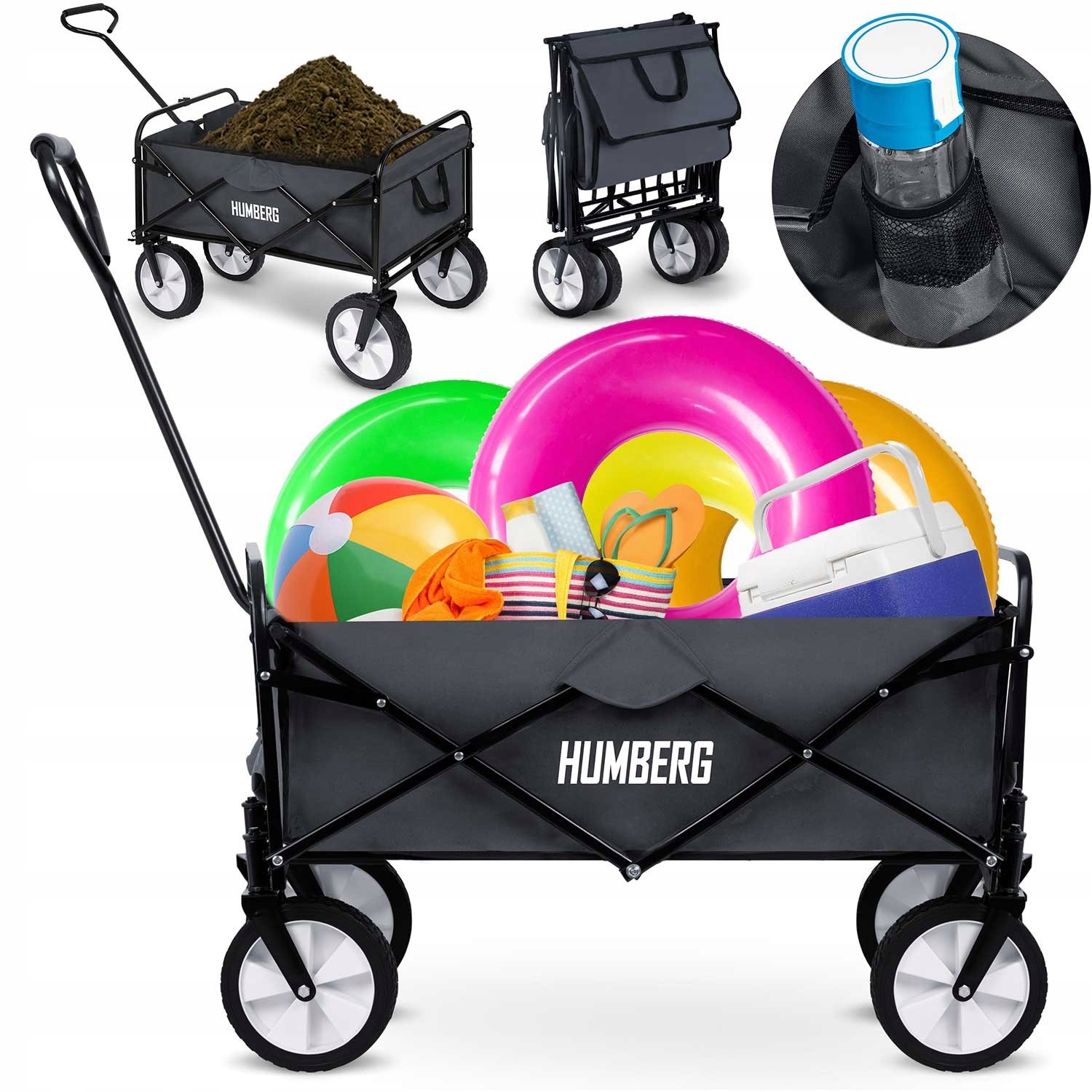 Skládací Přepravní Vozík 80 L, Skládací Skladová Plošina