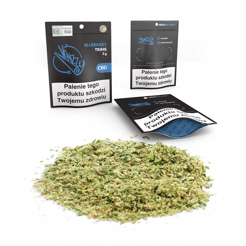 

Susz Cbd 7% Vonzzy Trims Blueberry 5g rozdrobnion