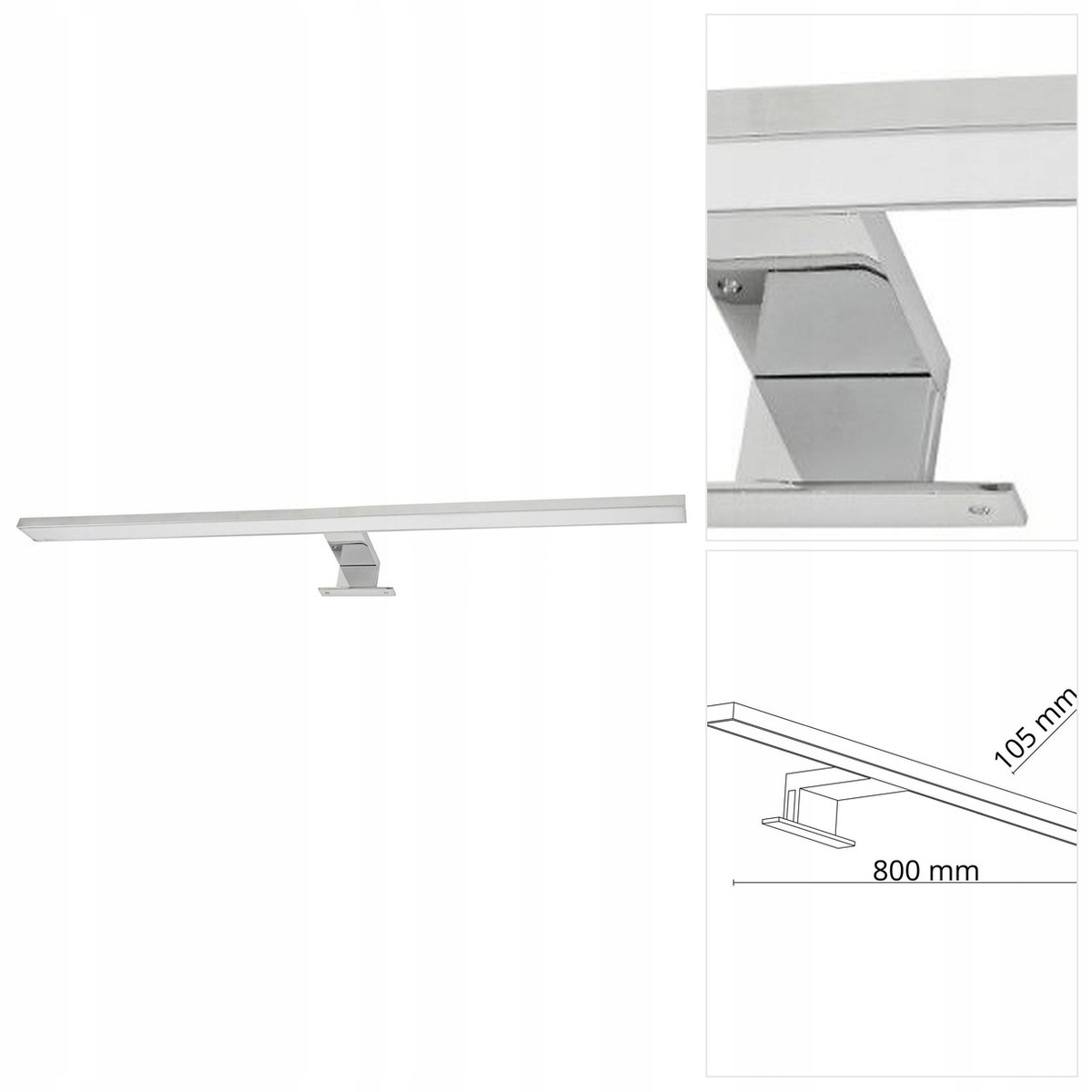 Bílá galerijní lampa Leito klasická 80 cm do předsíně Tk Lighting