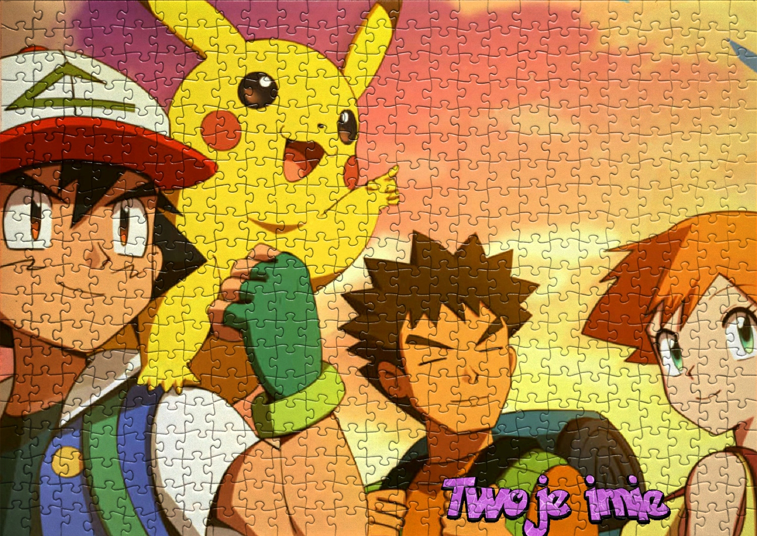 Puzzle+ imię Pokemon Detektyw Pikachu A3 252 el - RÓŻNE WZORY