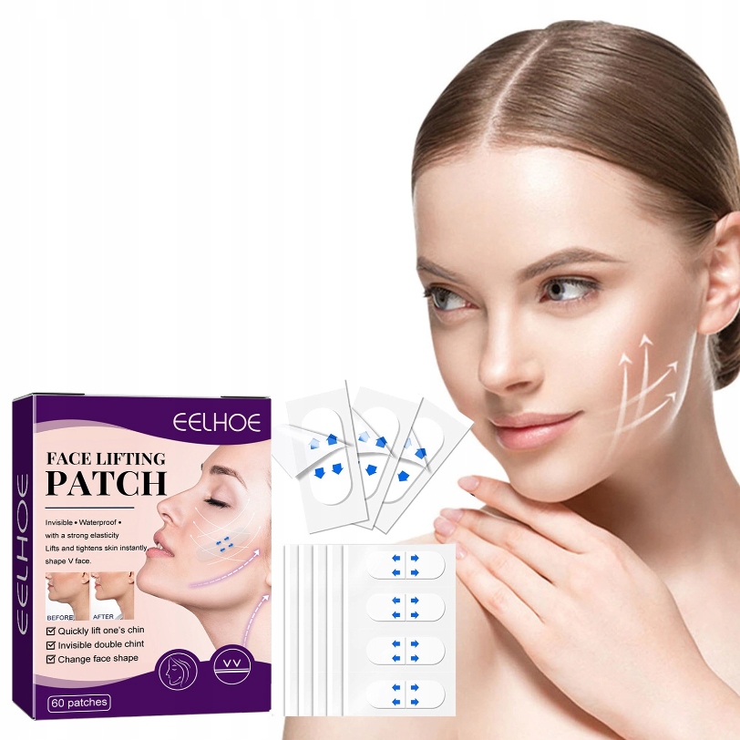 PLASTRY NACIAGAJĄCE SKÓRĘ TWARZY LIFTING 120 SZT