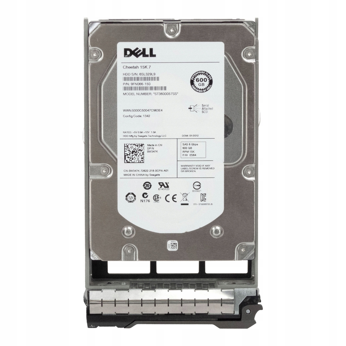 Dell 0W347K 600GB SAS-2 15K 16MB 3.5'' ST3600057SS