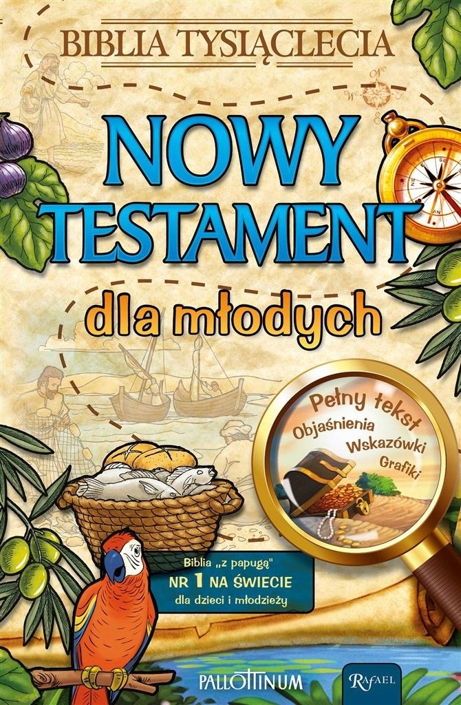 NOWY TESTAMENT DLA MŁODYCH Biblia z papugą//