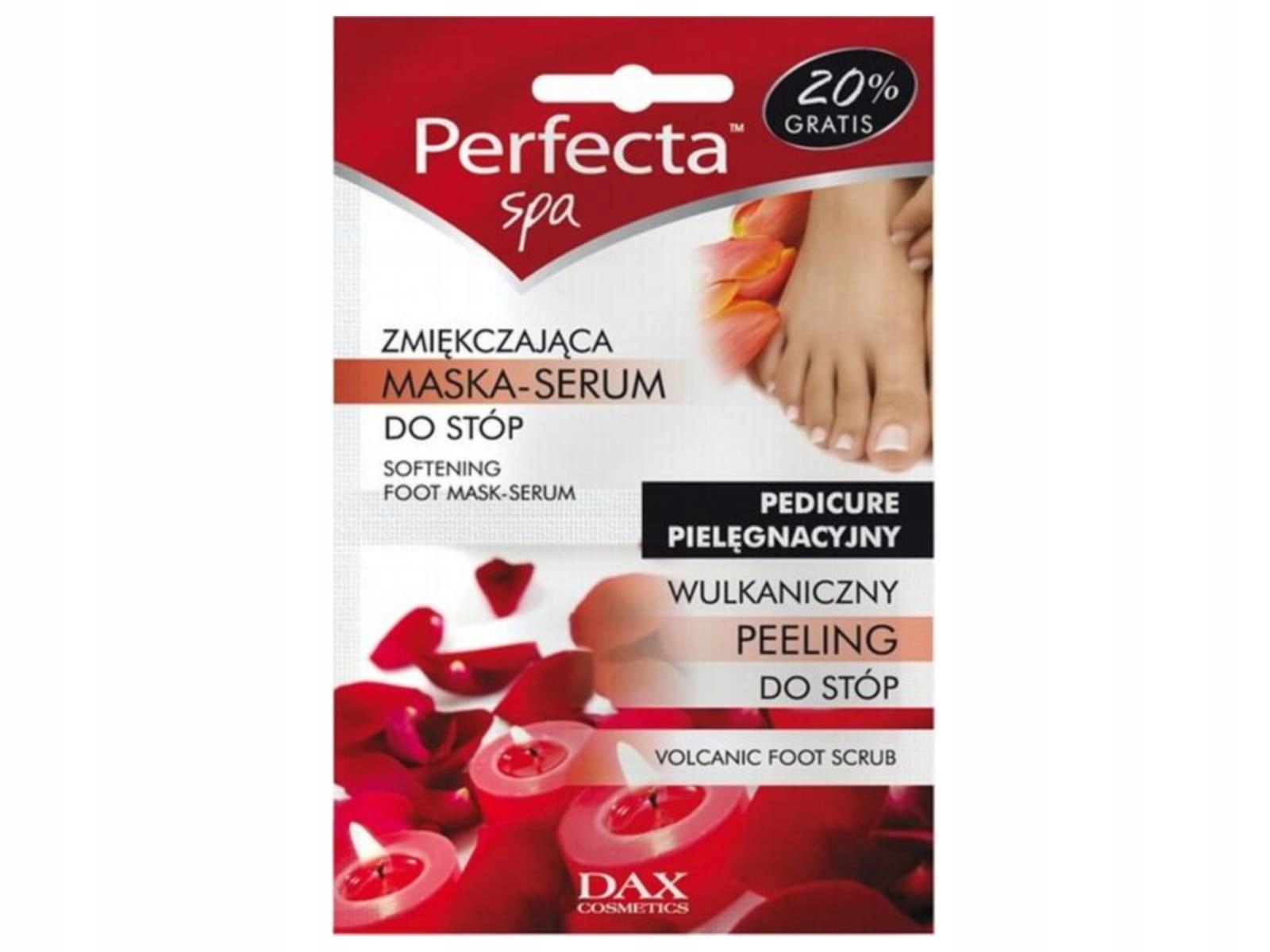 DAX Spa Pedicure duo saszetka Maska do stóp Perfecta 12 ml