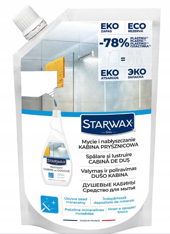 

Starwax Zapas Doypack Kabina Prysznicowa 1L