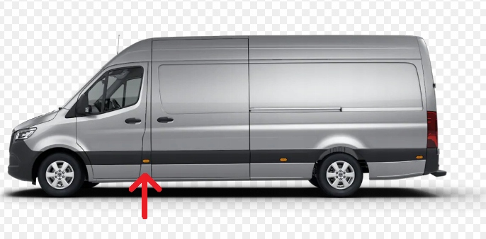 MERCEDES SPRINTER 06- LISTWA BOCZNA SŁUPKA LEWA Producent części Fast