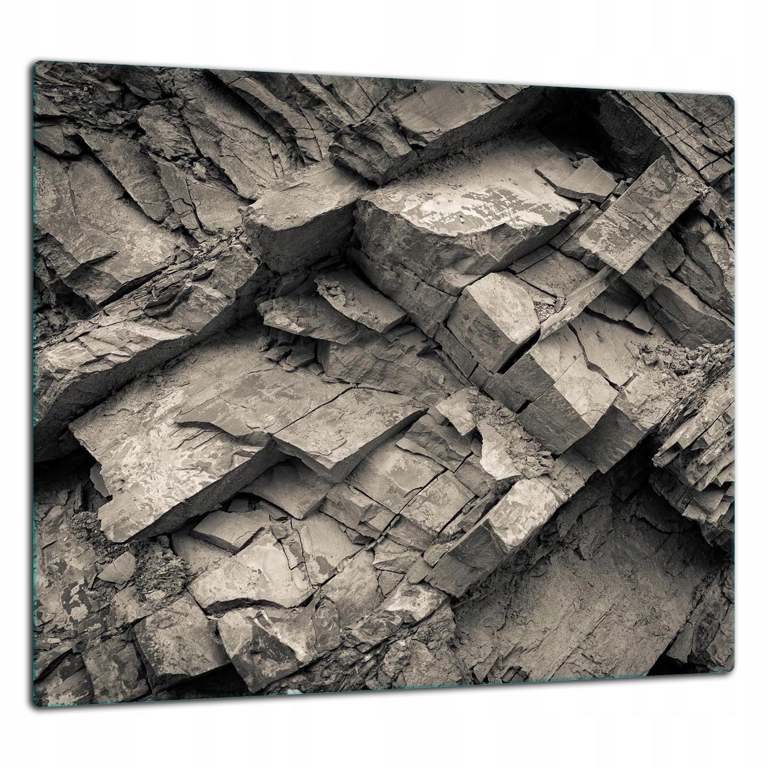 Skleněná Ochranná Deska Panel Lepidlo 65x60 Skála Tvrzené sklo 7v1