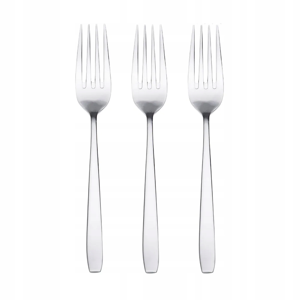 Widelce obiadowe zestaw widelców srebrne sztućce Altom Design Planet 3 szt