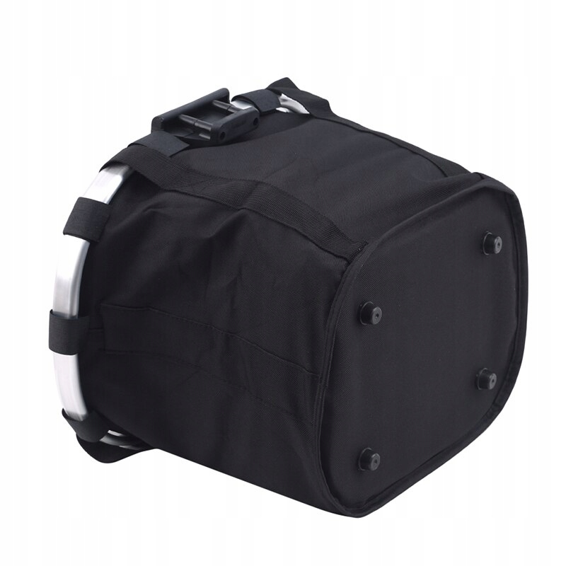 KOSZYK NA KIEROWNICĘ DO ROWERU ROWEROWY NIEPRZEMAKALNY TORBA 11L ZESTAW Kolor dominujący czarny