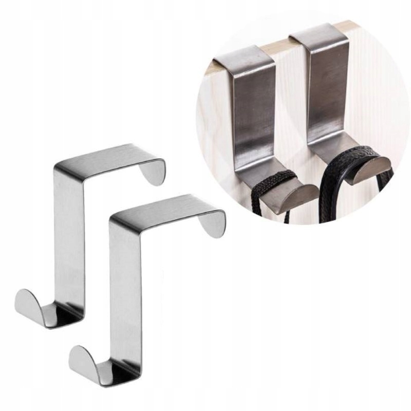 2 X WIESZAK HACZYK NA SZAFKĘ DRZWI KABINĘ ŚCIERKĘ RECZNIK UCHWYT