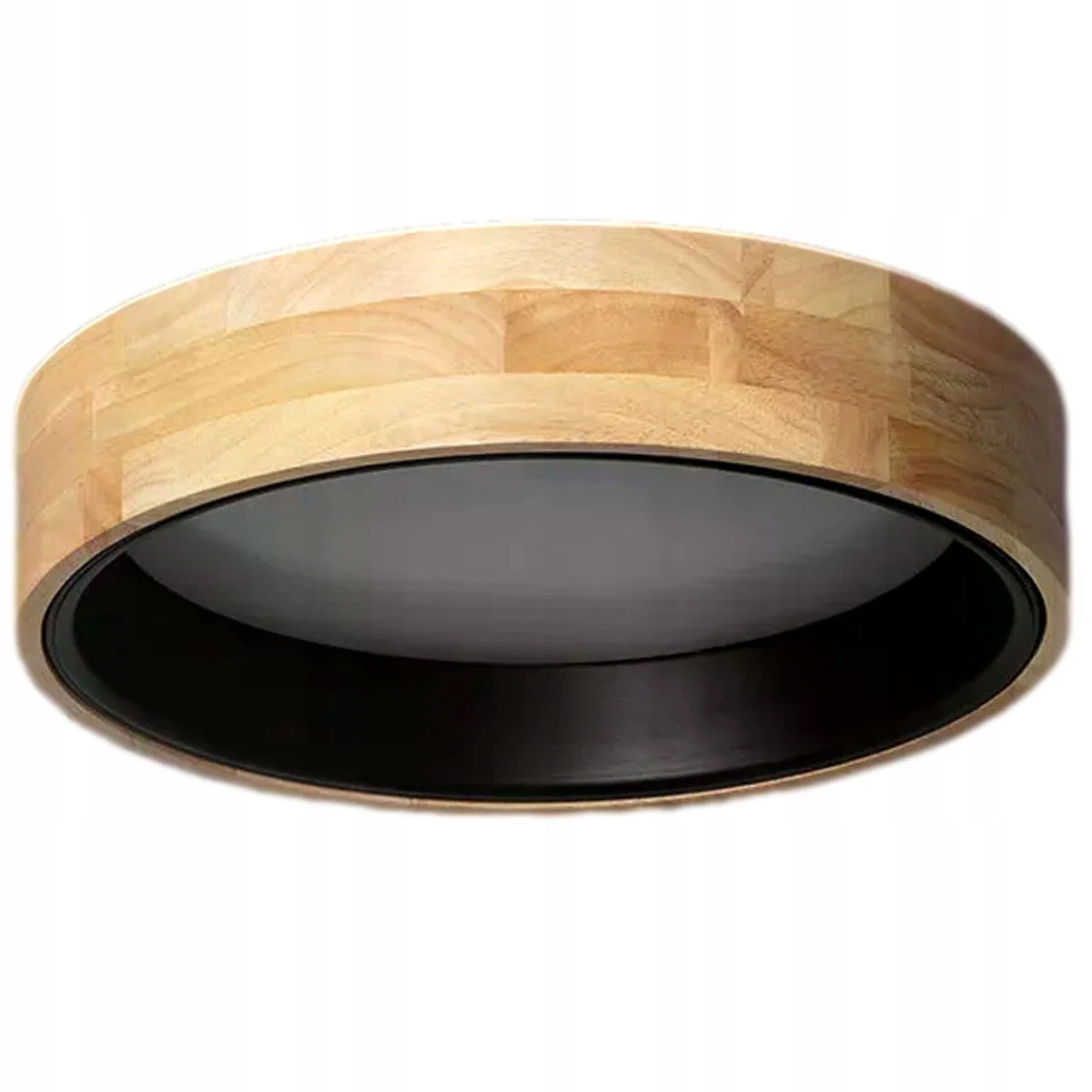 Stropné svietidlo Led drevená, prírodná, okrúhla, 37 cm, variabilná farba Abruzzo