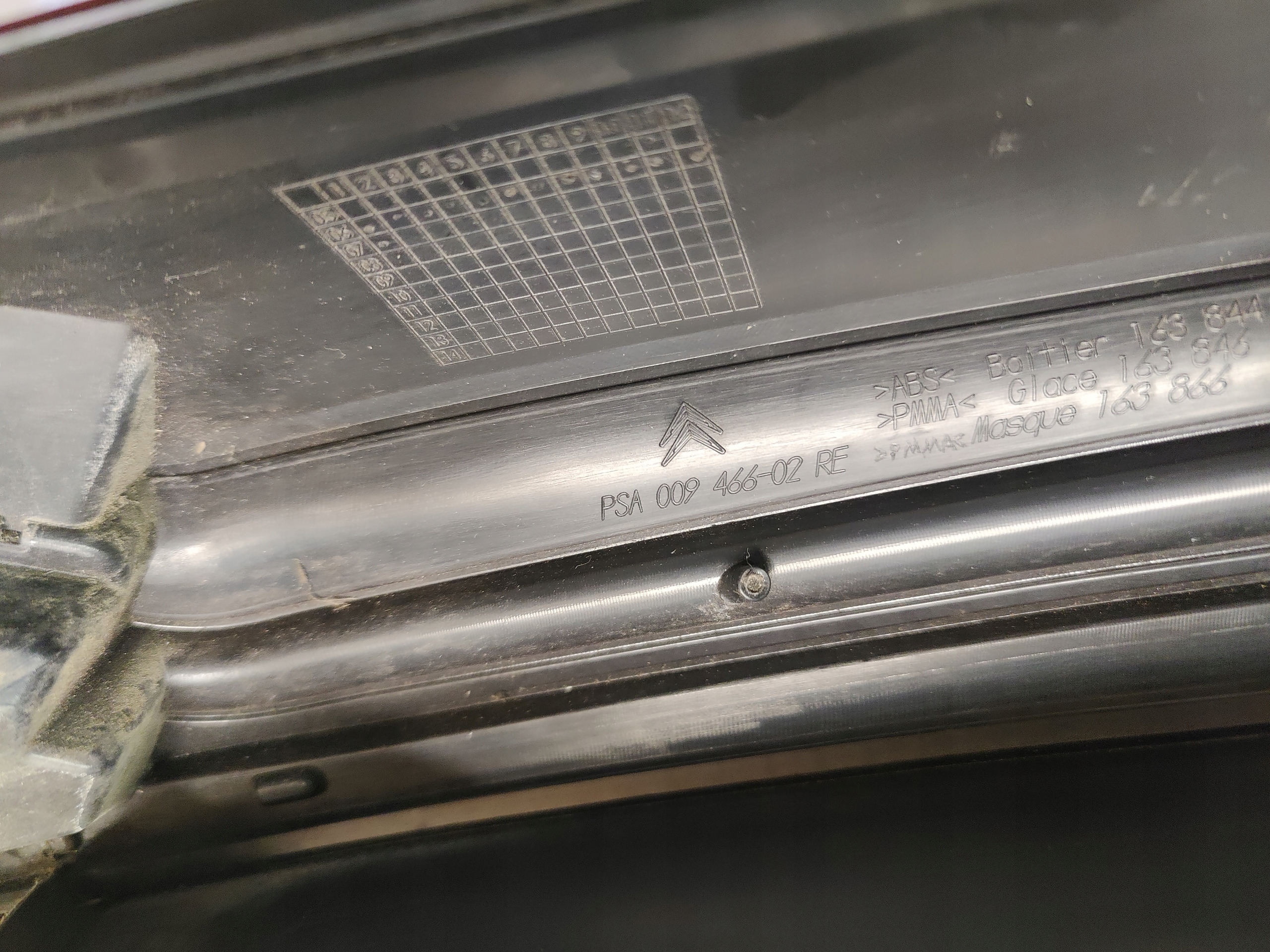 CITROEN C4 PICASSO light right rear part rear 009466-02