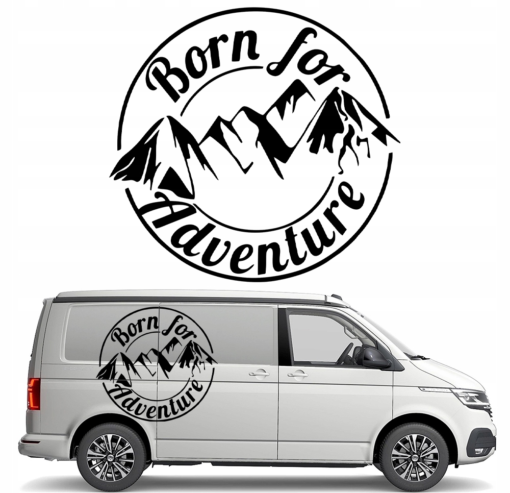 Grafika na karavanu Kempovací přívěs Adventure Hory 90x96