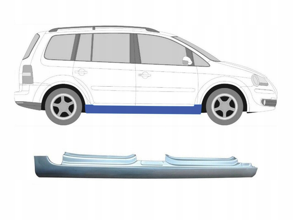 VW TOURAN 2006-2010 PRÓG PRAWA