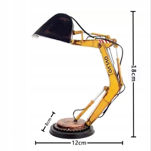 LAMPKA BIURKOWA KOPARKA LED LAMPA STOŁOWA NOCNA Długość/wysokość 18 cm