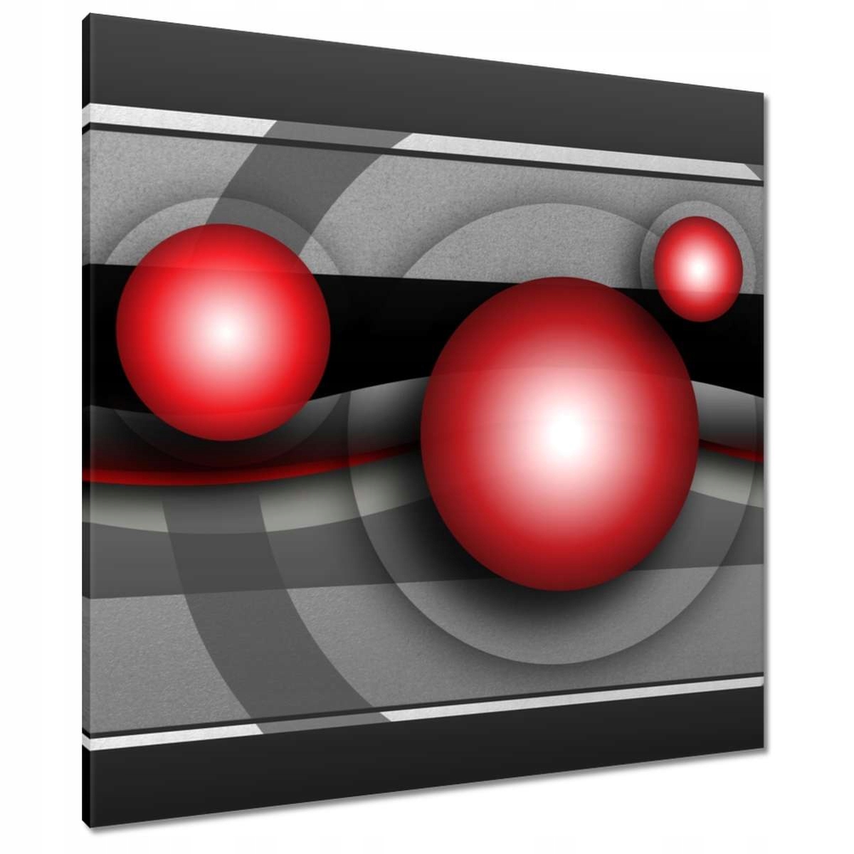 Obrazy 80x80 Červené koule Abstrakce